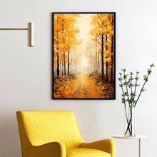 Autumn Forest Trail Art Print - Realistic Landscape Painting - Fall Home Wall Decor - Perfect To Gift Landscape Lovers