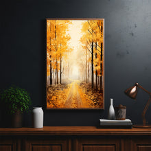 Autumn Forest Trail Art Print - Realistic Landscape Painting - Fall Home Wall Decor - Perfect To Gift Landscape Lovers