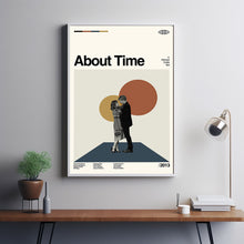 About Time Poster, About Time Movie, Richard Curtis Film, Retro Movie Poster, Room Decor, Printable Art, Digital Art, Wall Art, Home Decor