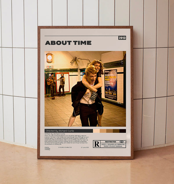 About Time Poster, Richard Curtis, Minimalist Movie Poster