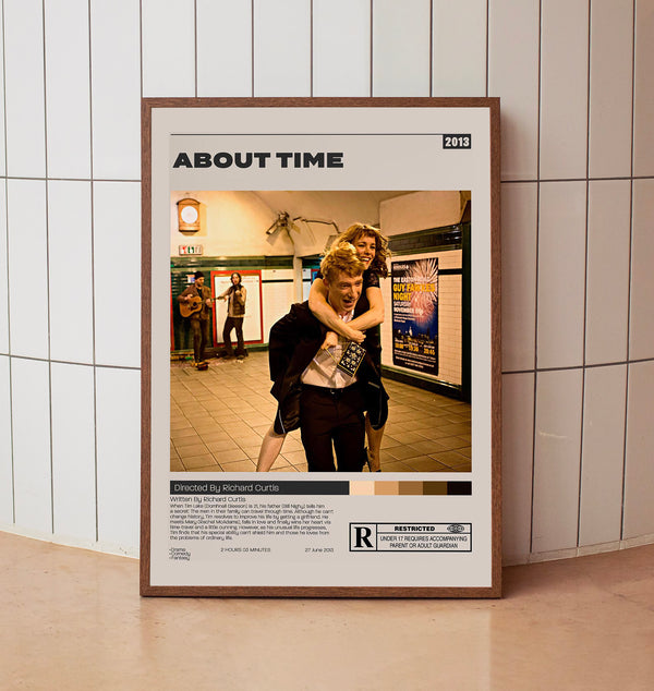 About Time Poster, Richard Curtis, Minimalist Movie Poster