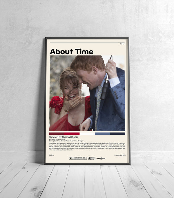 About Time  Richard Curtis, Minimalist Movie Poster, Vintage Retro Art Print, Custom Poster, Wall Art Print, Home Decor 992089866