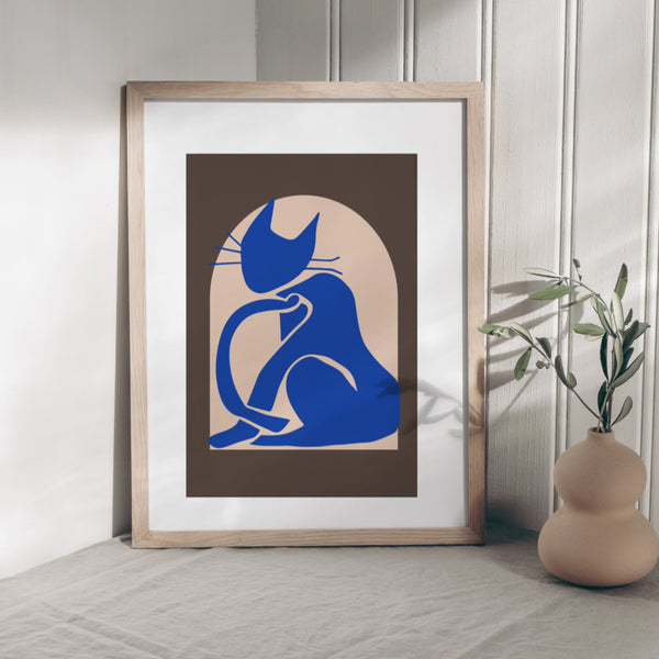 Abstract Boho Cat Print,Wall Art,Minimalist Wall Art,Instant Download,Set of 2 Wall Art,Cat Poster 1547918381