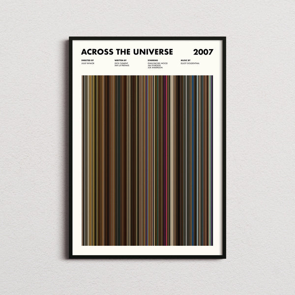 Across The Universe Movie Barcode Print, Across The Universe Print, Across The Universe Poster, Across The Universe Wall Art 1641959421