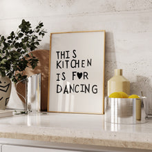 Aesthetic Kitchen Decor Cute Dance Art Black Kitchen Wall Art Print Minimalist Heart Print Trendy Kitchen Poster  Wall Art 1 Print 1498640968
