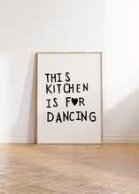 Aesthetic Kitchen Decor Cute Dance Art Black Kitchen Wall Art Print Minimalist Heart Print Trendy Kitchen Poster  Wall Art 1 Print 1498640968