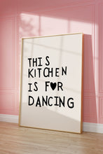 Aesthetic Kitchen Decor Cute Dance Art Black Kitchen Wall Art Print Minimalist Heart Print Trendy Kitchen Poster  Wall Art 1 Print 1498640968