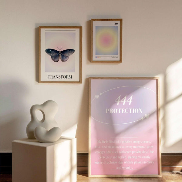 Affirmation Wall Art  Manifestation Print Aura Poster  Spiritual Print  Set of 3  Trendy Wall Art   High Quality 1570191029