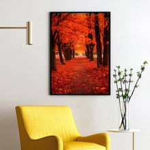 Autumn Embrace Trail Art Print - Hyper-Realistic Fall Landscape - Elegant Seasonal Home Decor - Ultimate Gift for Scenery Enthusiasts