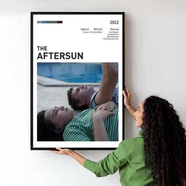 Aftersun Movie Poster  Minimalist  Midcentury Poster  Wall Art Print  Retro Movie Poster 1730010242