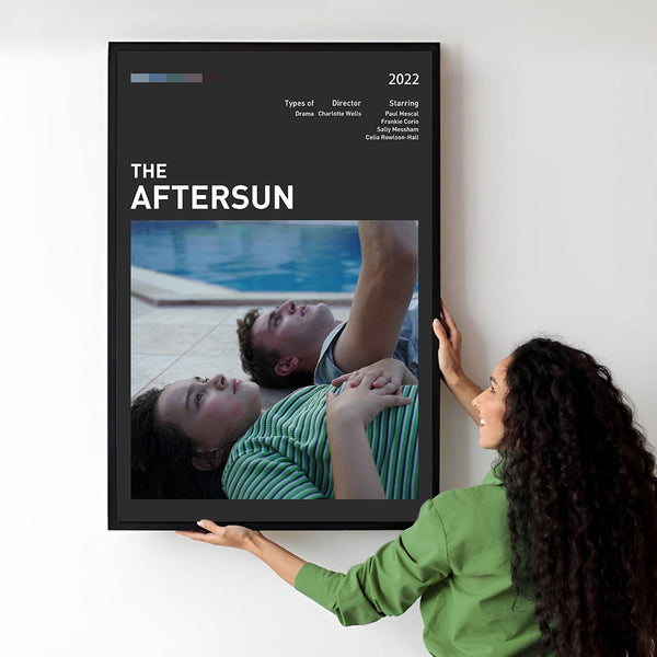 Aftersun Movie Poster  Minimalist  Midcentury Poster  Wall Art Print  Retro Movie Poster 1730010242 - Copy