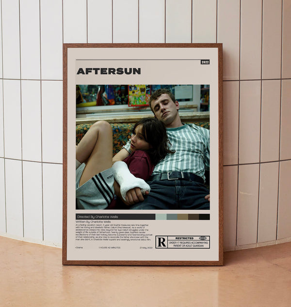Aftersun Poster,Charlotte Wells, Minimalist Movie Poster