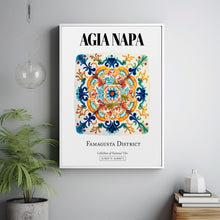 Agia Napa Enchanting Tile Pattern Cyprus Island Charm in Wall Art