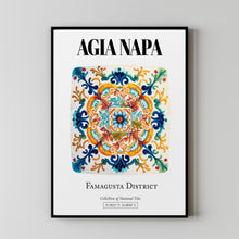 Agia Napa Enchanting Tile Pattern Cyprus Island Charm in Wall Art