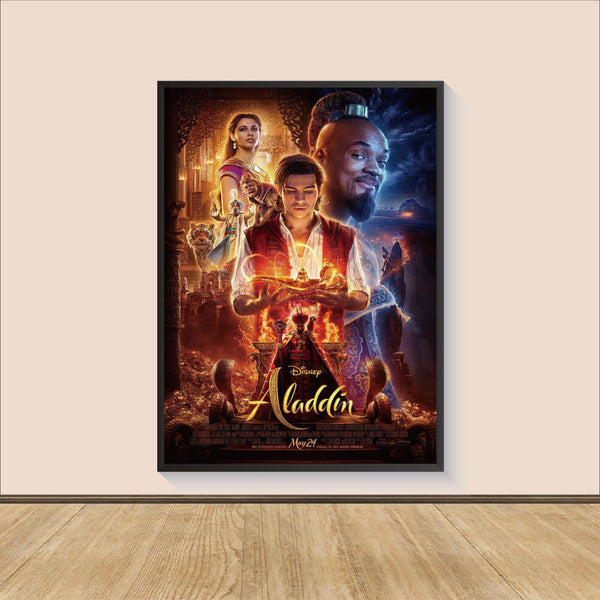 Aladdin Movie Poster Print, Canvas Wall Art, Room Decor, Movie Art, Personalized gift, Wall Art Print, Poster For Gift, Movie Print 1599298493