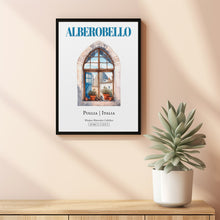 Alberobello (Puglia, Italia) Travel Print Poster, Traditional Window Watercolor Illustration Wall Décor, Italy Lover Gift