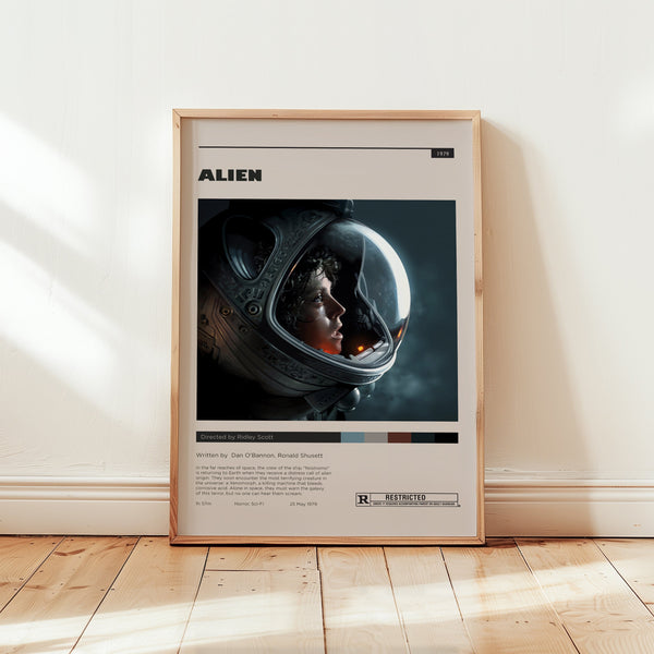 Alien Movie Poster, Ridley Scott Classic Wall Art, Minimalist Wall Decor, Sci-Fi Horror Artwork, High Quality Print, Gift for Fans 1761787395