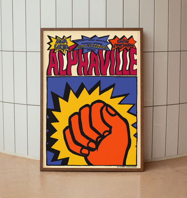 Alphaville Wall Art Print - Godard  Film Poster - French Cinema - Remastered 1285391958