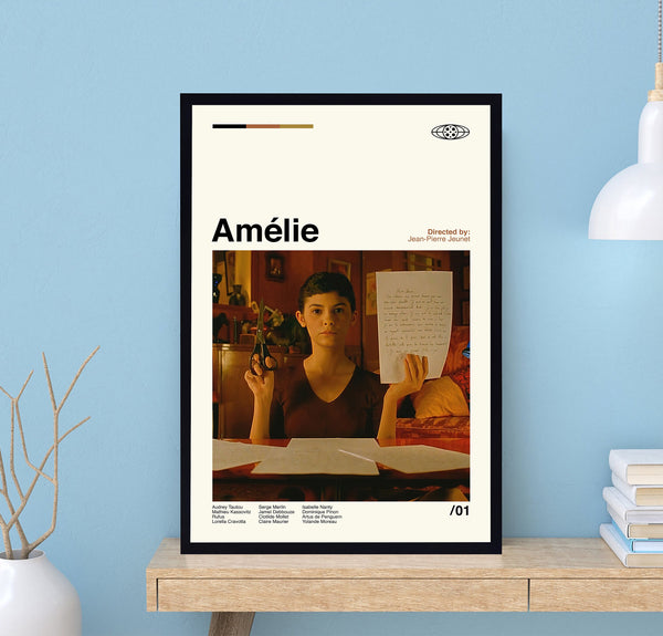 Amélie Poster, Amélie Print, Jean-Pierre Jeunet, Retro Movie Poster, Modern Poster, Retro Poster, Minimalist Art, Vintage Poster, Wall Decor 1729543211