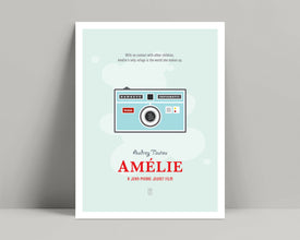 Amelie - Minimalist Poster, Amelie Movie Poster, Minimalist Print, Amelie Poulain, Audrey Tautou, Mathieu Kassovitz, Jean-Pierre Jeunet 607342200