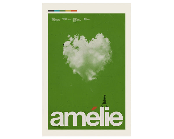 Amelie Inspired Posters, Art Prints, French, France, love, heart, cloud, Vespa, scooter, Mid-Century 1128973200