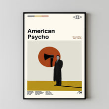 American Psycho Movie Poster, American Psycho Poster, Retro Movie, Retro Modern, Movie Print, High Quality