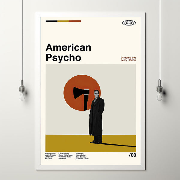 American Psycho Movie Poster, American Psycho Poster, Retro Movie, Retro Modern, Movie Print, High Quality