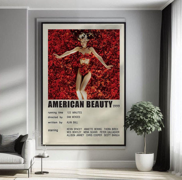 American Beauty 1999 Movie Poster Canvas Poster Minimalist Poster Art Print Gifts for Lover Mural Painting Home Decoration 1749609214