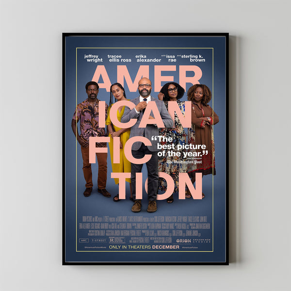 American Fiction Movie Poster 2023 FilmRoom Decor Wall ArtPoster GiftCanvas prints 2
