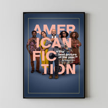 American Fiction Movie Poster Art Print Movie Posters Gift for Movie lovers