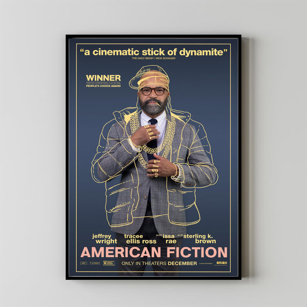 American Fiction Movie Poster Art Print Movie Posters Gift for Movie lovers 1
