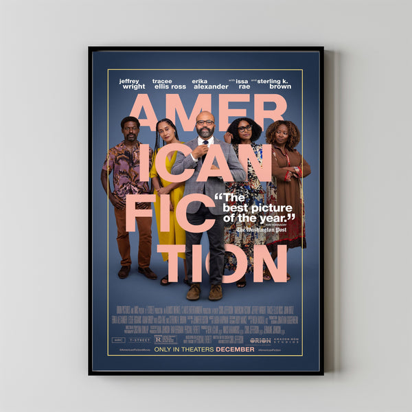 American Fiction Movie Poster Art Print Movie Posters Gift for Movie lovers 3