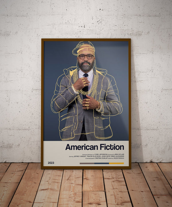 American Fiction Movie Poster Gift - Retro Movie Poster Print - Wall Art Poster Decor - Vintage Movie Poster Art - Minimalist Movie Poster 1699846233