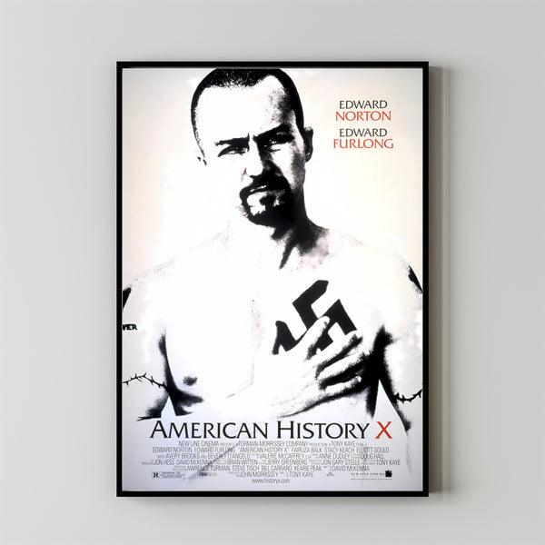American History X (1998) Poster Art Print Movie Posters Gift for Movie lovers 1