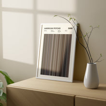 American Psycho Movie Barcode Print, American Psycho Print, American Psycho Poster, American Psycho Wall Art, American Psycho Art Print 1617449812