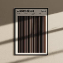 American Psycho Movie Barcode Print, American Psycho Print, American Psycho Poster, American Psycho Wall Art, American Psycho Art Print 1617449812