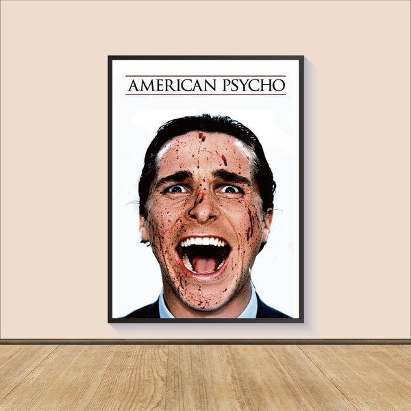American Psycho Movie Poster Print, Canvas Wall Art, Room Decor, Movie Art, Gifts for HimHer, Wall Art Print, Art Poster For Gift 1556559048
