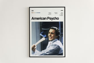 American Psycho Movie Poster, American Psycho Poster, American Psycho Print, American Psycho Wall Decor, Midcentury Modern Wall Art 1441554843