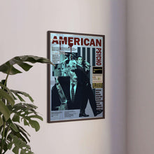 American Psycho, Movie Poster, Mid-Century Poster , Film Wall Art, Modern Wall Art, Christian Bale, , Rare Art Print 1702548644
