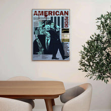 American Psycho, Movie Poster, Mid-Century Poster , Film Wall Art, Modern Wall Art, Christian Bale, , Rare Art Print 1702548644