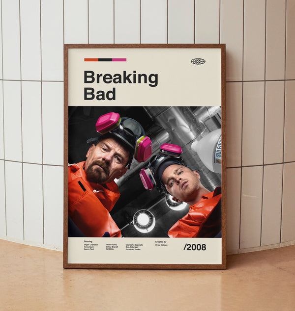 American TV Show Vintage Poster -  Midcentury Minimalist Wall Art Print