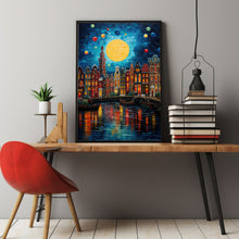 Vibrant Colors Amsterdam Style Wall Art - Perfect Birthday Present or Wedding Gift