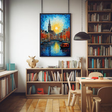 Amsterdam Vibrant Colors Poster - Captivating Travel Wall Art for Amsterdam Enthusiasts