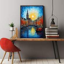 Amsterdam Vibrant Colors Poster - Captivating Travel Wall Art for Amsterdam Enthusiasts