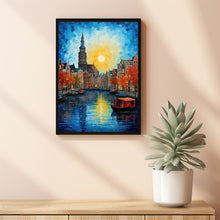 Amsterdam Vibrant Colors Poster - Captivating Travel Wall Art for Amsterdam Enthusiasts