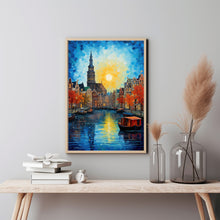 Amsterdam Vibrant Colors Poster - Captivating Travel Wall Art for Amsterdam Enthusiasts