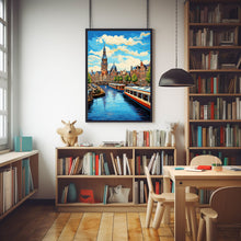 Amsterdam Vintage Travel Poster - Classic Amsterdam Wall Art for Travel Enthusiasts