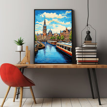 Amsterdam Vintage Travel Poster - Classic Amsterdam Wall Art for Travel Enthusiasts