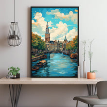 Amsterdam Vintage Travel Poster - Classic Amsterdam Wall Art for Travel Enthusiasts