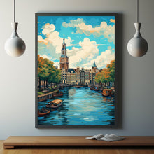 Amsterdam Vintage Travel Poster - Classic Amsterdam Wall Art for Travel Enthusiasts